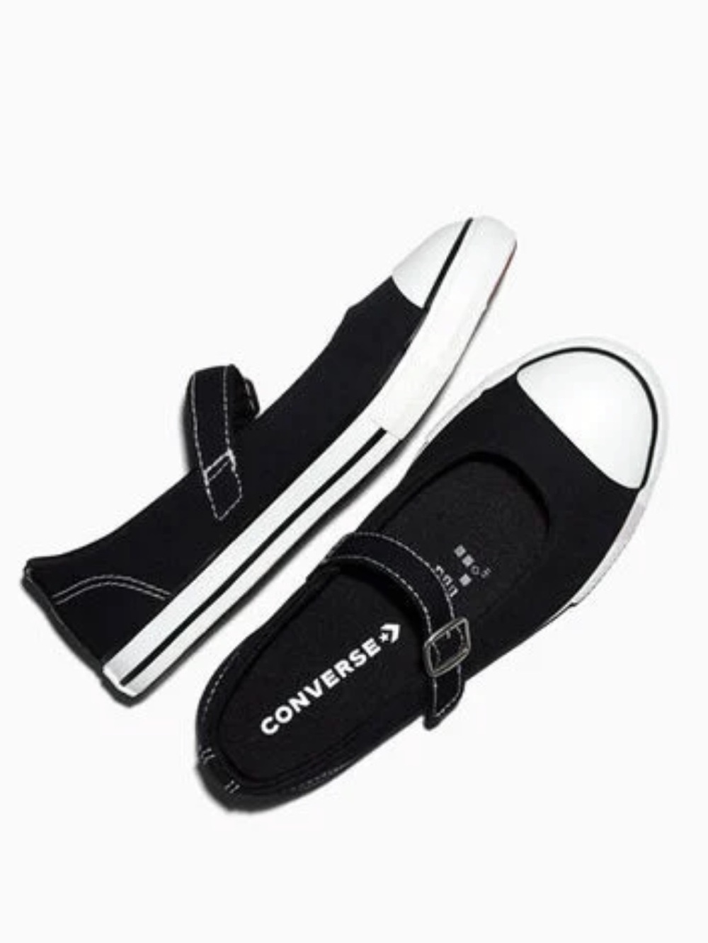 CONVERSE Chuck Taylor All Star Dainty Mary Jane Black & White Size 1.5 NEW